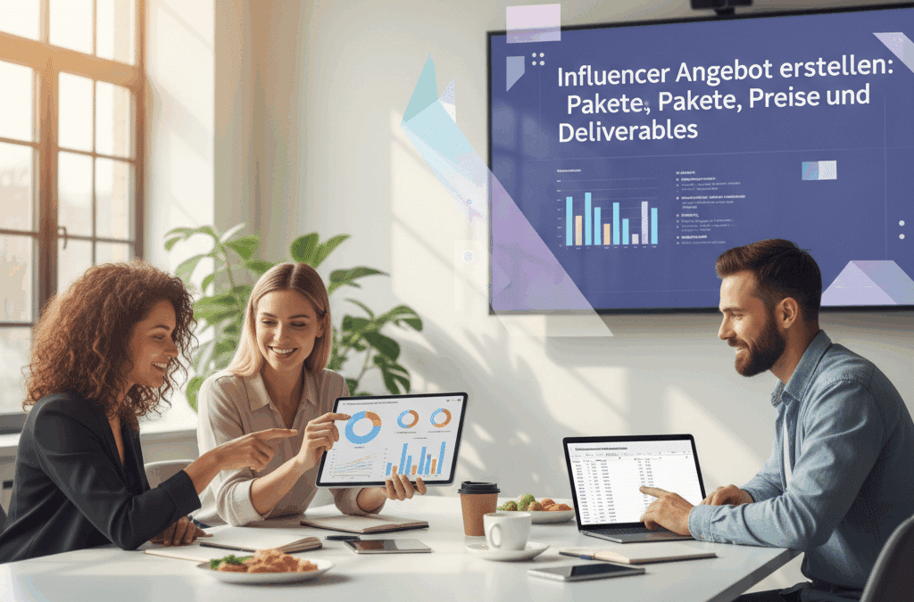Influencer Angebot erstellen: Pakete, Preise und Deliverables
