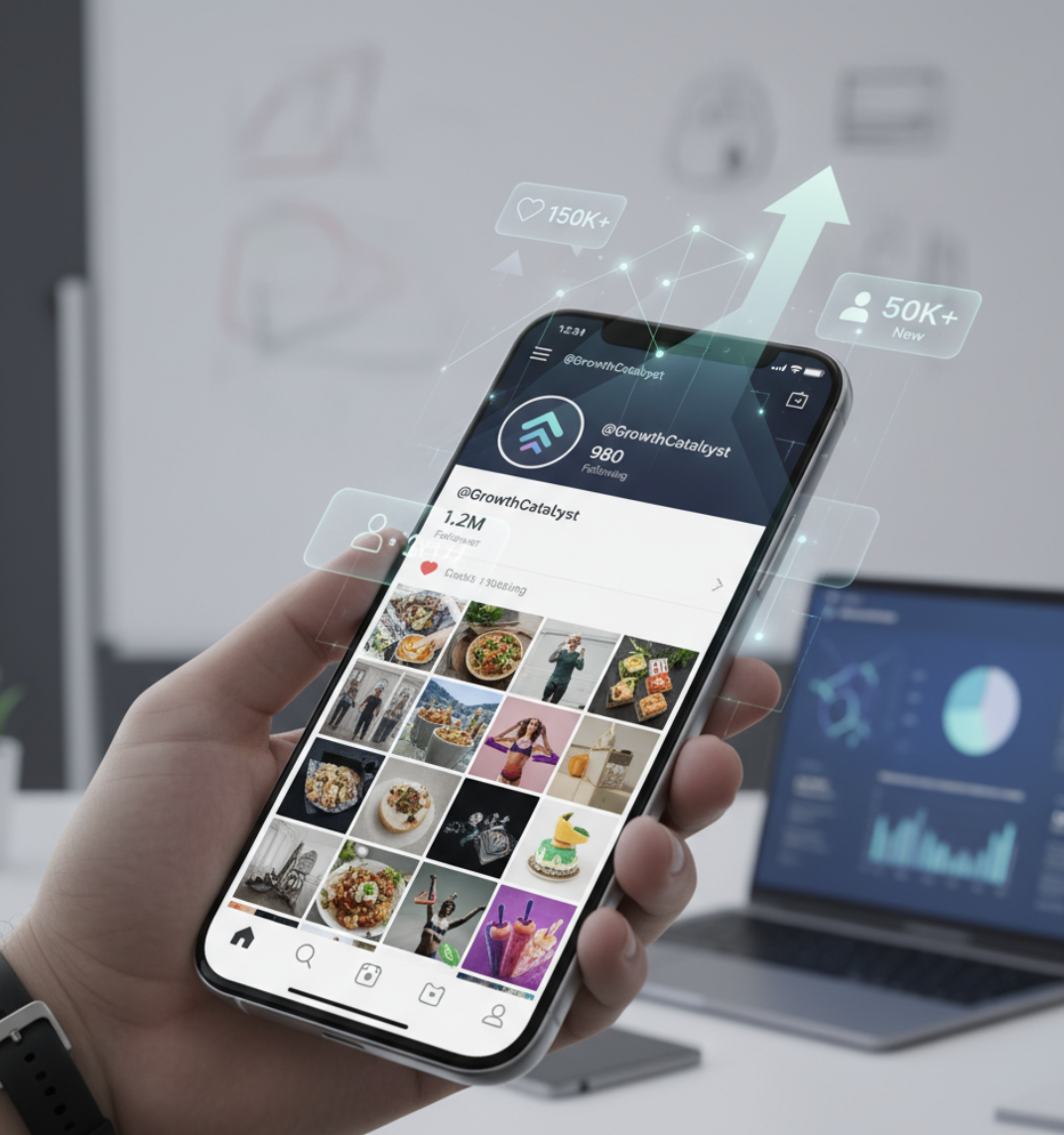 Instagram Wachstum Agentur mit organischem Reichweitenaufbau und datenbasierter Content-Strategie